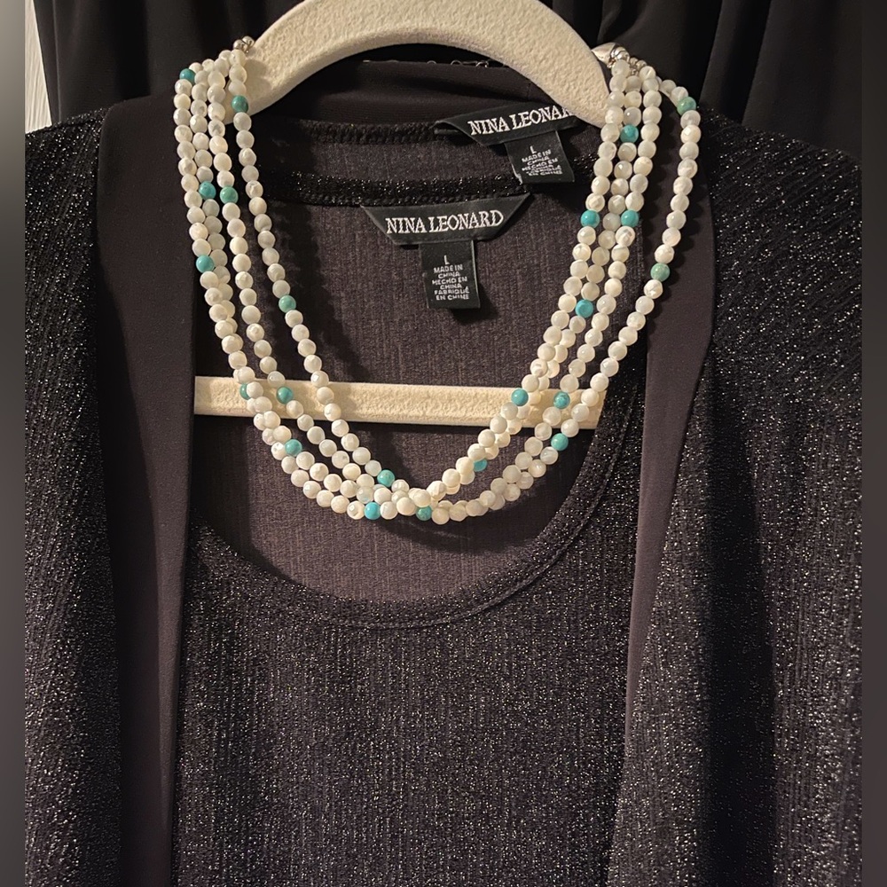 Jay King DTR 925 SS  Faceted beaded necklace.